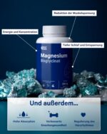 Magnesiumbisglycinat 2000 mg – 250 Kapseln hochdosiert für Schlaf & Energie – Bild 5