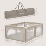 LIONELO Willow Kinderlaufstall 127x187x68cm – Sicherer Spielbereich ab Geburt bis 48 Monate – Bild 3