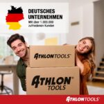 ATHLON TOOLS 4er-Set Aufbewahrungsboxen 12.5 L mit Deckel & Verschlussclips – Stapelbar – Bild 12