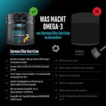 Omega-3 Fischöl 4000 mg – 300 Kapseln mit 80% Fettsäuren, EPA & DHA – GEN German Elite Nutrition – Bild 4