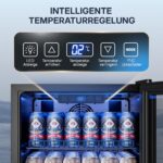 TRIUMPHKEY 90L Getränkekühlschrank mit Glastür – Kompakt & leise für bis zu 128 Dosen – Bild 6