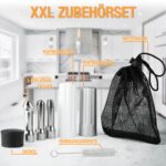 Thiru Sahnesyphon 500 ml mit 3 Edelstahltüllen – Profi-Sahnespender für Desserts & Espuma – Bild 5
