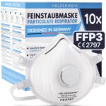 HELDENWERK FFP3 Atemschutzmaske mit Ausatemventil – zertifiziert EN149