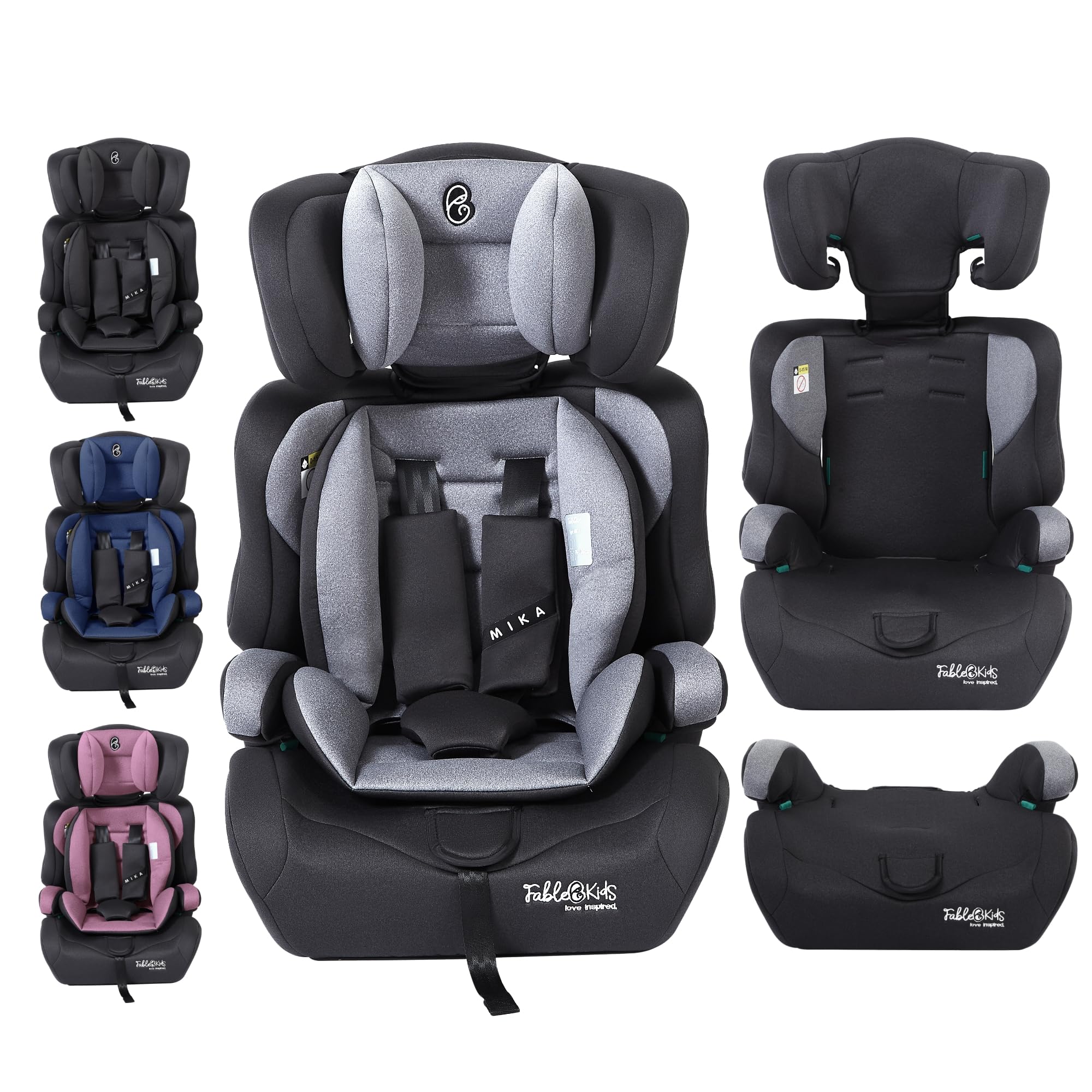 81hvTJkDpSL._SY2000_.jpg FableKids Autokindersitz 15 M.–150 cm mit 3-Punkt-Sicherheitsgurt – ECE R129/03 zertifiziert – Bild 1