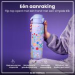 ion8 Vakuumisolierte Trinkflasche 500ml – Auslaufsicher mit Einhandöffnung für Unterwegs – Bild 4