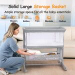 Growaystory Beistellbett Baby – 7-fach höhenverstellbar mit Co-Sleeper Funktion & Stauraum – Bild 2