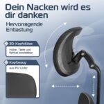 CLOUVOU CleverSeat Ergonomischer Bürostuhl 150 kg – Testsieger mit 4D Armlehnen – Bild 6