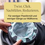 Tommee Tippee Twist & Click Nachfüllfolie 6er-Pack – Antibakterielle Windeleimer-Folie – Bild 7