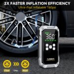 YUSMAN 8000A Starthilfe Powerbank mit 150PSI Kompressor – 4-in-1 Notfallset für Autos – Bild 3