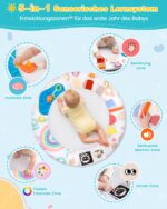 Oneyus Spielbogen Baby mit 5 abnehmbaren Spielzeugen – Montessori Lernspielzeug ab 0+ Monaten – Bild 3