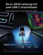 Anker Prime Powerbank 26250mAh 300W – Schnellladegerät für MacBook & iPhone mit App-Steuerung – Bild 3