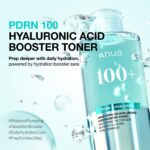 ANUA PDRN 100 Hyaluronsäure Booster Toner 250ml – Intensive Hydratation für trockene & empfindliche Haut – Bild 2