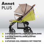 Lionelo Annet Plus Kinderwagen – Buggy ab Geburt bis 22 kg mit Liegefunktion & XXL-Verdeck – Bild 4