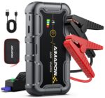AIMAPOW 12V Starthilfe Powerbank 8000A – Tragbarer Auto-Starter für PKW, SUV & Motorrad