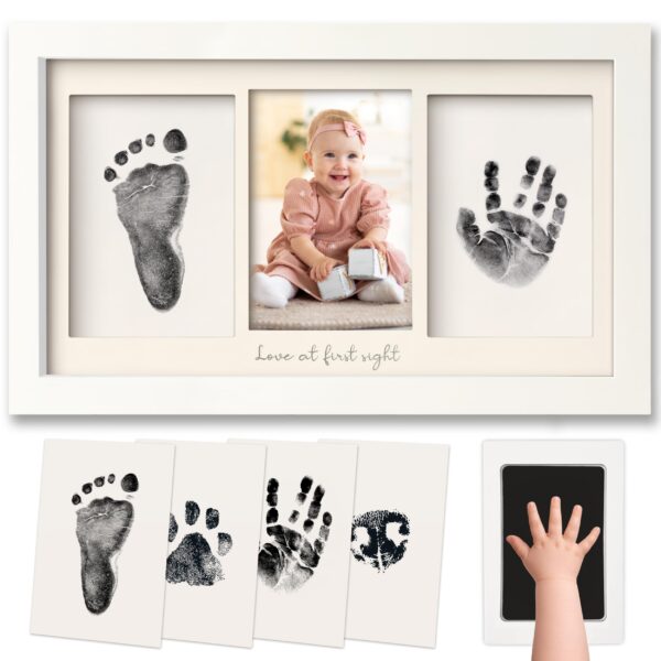 KeaBabies Handabdruck & Fussabdruck Set – Tintenlos, Sicher & Elegant für Neugeborene