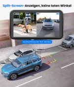 AUTO-VOX Solar Rückfahrkamera kabellos – 5" 1080P Monitor mit IP69K Wasserschutz – Bild 3