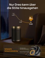 DREO Heizluefter 1500W PTC-Keramik mit Thermostat – 34 dB leise Elektroheizung fuer Raeume – Bild 9