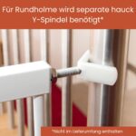 hauck Open N Stop KD Türgitter 96-101 cm mit 21 cm Verlängerung – Schutzgitter ohne Bohren – Bild 5