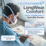 HELDENWERK FFP3 Atemschutzmaske mit Ausatemventil – zertifiziert EN149 – Bild 3