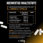 L-Arginin + L-Citrullin 320 Kapseln – 1100 mg Hochdosiert für Sportler – Bild 6