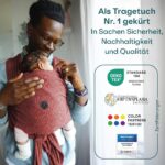 KOALA BABYCARE Tragetuch – Ergonomische Babytrage bis 9 kg für Neugeborene – Bild 2