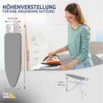 STAHLMANN Bügelbrett 114x34 cm mit rutschfesten Füssen – Stabiler Bügeltisch Made in EU – Bild 2