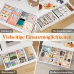 Lifewit 9er Set Schubladentrenner verstellbar 35–55 cm – Schubladen Organizer mit Silikonpads – Bild 8