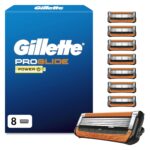 Gillette Fusion5 Proglide Rasierklingen – 8 Ersatzklingen für Herren mit Everglide Plus