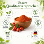 EWL BIO Hagebuttenpulver 1,8 kg – Rohkostqualität aus ganzen Früchten, vegan & ohne Zusätze – Bild 3