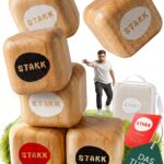 STAKK Holz-Wurfspiel – Boccia mit modernem Twist für Garten & Strand