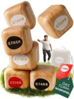 STAKK Holz-Wurfspiel – Boccia mit modernem Twist für Garten & Strand