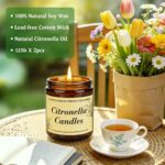 KIYTARBOO Citronella Kerze Outdoor 2er Set – 250h Brenndauer für Garten & Terrasse – Bild 4