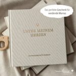 mintkind® Schwangerschaftstagebuch Leinen – 112 Seiten Hardcover mit Sticker Set für werdende Mütter – Bild 8