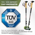 Alpenwert Teleskop-Wanderstöcke Carbon-Aluminium – TÜV geprüft für Damen & Herren – Bild 3