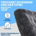 Ivality® Auto Trockentuch Set 2-teilig – 1800 GSM Mikrofaser für perfekte Lackpflege – Bild 5