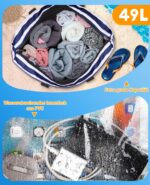 ISEYOU XXL Strandtasche 49L mit abnehmbarer Kühltasche – Wasserdicht & Sandfest – Bild 5