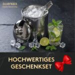 SilverRack Edelstahl Eiswürfelbehälter 1,3l mit Deckel & Zange – Premium Eiskühler – Bild 4