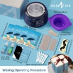 AURAFINE Digital Waxing Set – Professionelle Haarentfernung zu Hause mit Wachsheizer & Kammille-Perlen – Bild 3