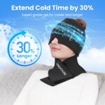 ONLYCARE Migräne Kühlmaske & Nacken Kühlpads Set – Kalt-Warm-Kompresse für Schmerzlinderung – Bild 2
