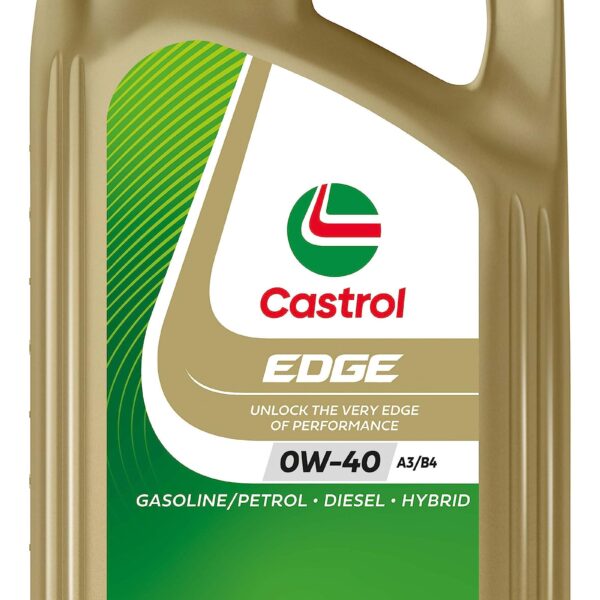 Castrol EDGE 0W-40 A3/B4 Motoröl 5L – Hochleistungsöl mit Fluid-TITANIUM