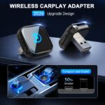 Mynoveex 2-in-1 Wireless CarPlay Adapter mit Dual-Phone-Wechsel – Plug & Play für Apple & Android – Bild 2