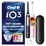 Oral-B iO Series 3 Elektrische Zahnbürste Doppelpack – Zahnpflege mit Andruckkontrolle