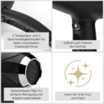 BaByliss Turbo Smooth Haartrockner 2200 W – Professioneller Föhn mit Ionen-Technologie – Bild 2