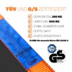 HELDENWERK 4er Set Spanngurte mit Ratsche 5m – TÜV/GS zertifiziert für sichere Ladungssicherung – Bild 2