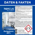 ABACUS Essigsäure 60% – 10 Liter Hochkonzentrat für Haushalt & Garten – Bild 6