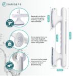 SANIGERS® Duschgriff 33 cm mit Saugnapf – Haltegriff bis 110 kg ohne Bohren – Bild 3