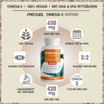 ProFuel Omega-3 Vegan INTENSE – 90 Kapseln mit 630 mg DHA & 420 mg EPA täglich – Bild 2
