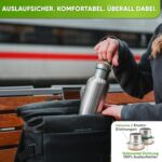 Blockhütte Premium Edelstahl Trinkflasche 1L isoliert – Auslaufsicher & spülmaschinenfest – Bild 6