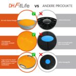 DH FitLife Balance Board Ø 42cm mit Griffen – Gleichgewichtstrainer bis 200kg – Bild 5