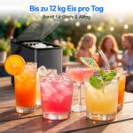 MEDION Eiswürfelmaschine MD 100117 – 12 kg/Tag mit Kompressor & Selbstreinigung – Bild 2